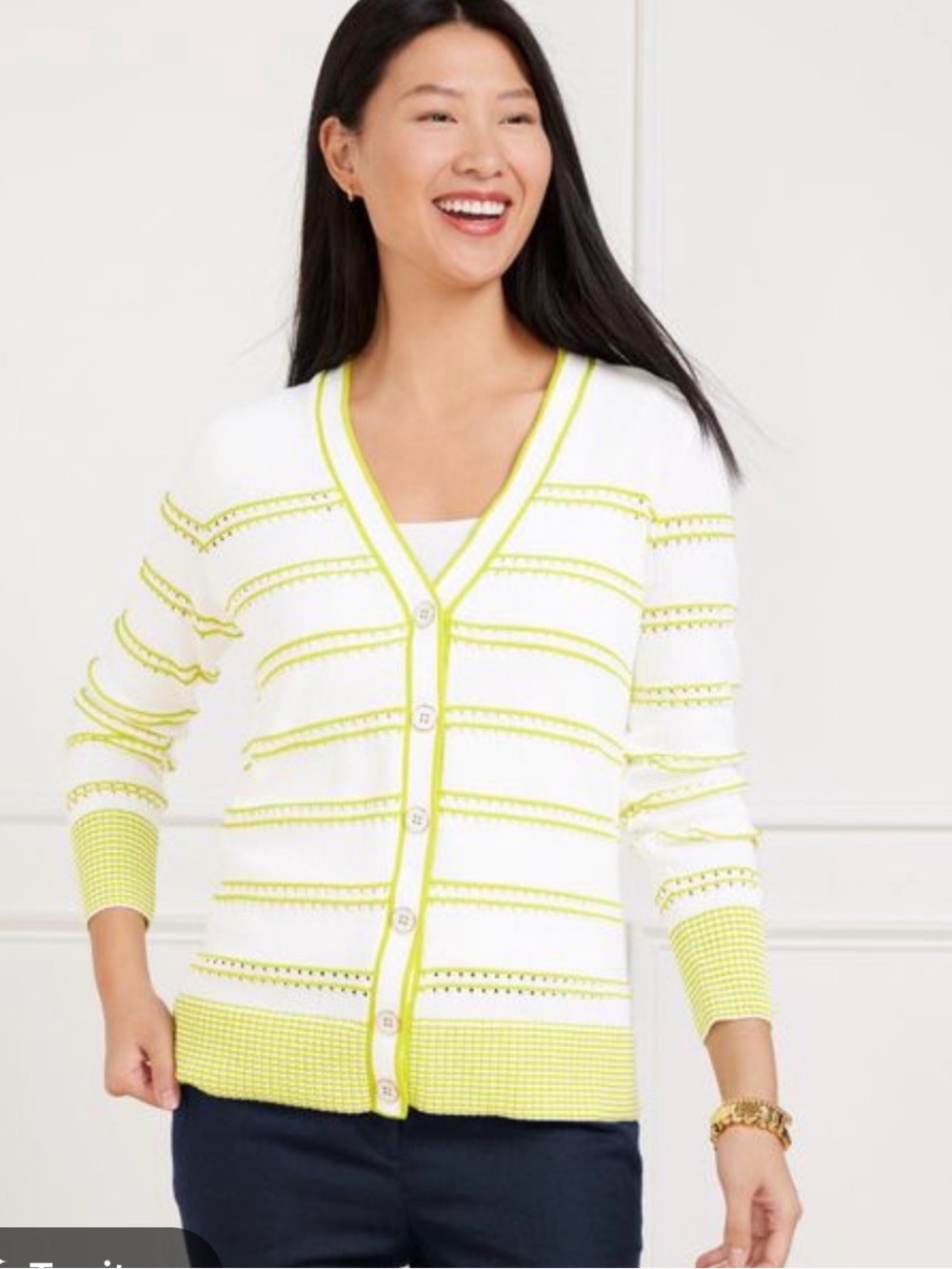 Talbot’s Girlfriend V-Neck Cardigan - Size Small